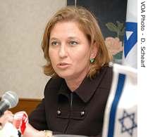 24.02.2010 Zipi Livni VOA Schearf_Tzipi_Livni_30oct07_eng_195_ Tzipi Livni memuji pembunuhan Mahmoud Al-Mabhouh (foto: voa/D.Schearf)
