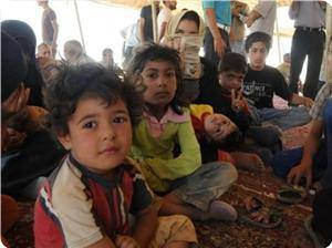 Sebagian dari pengungsi Palestina-Suriah itu. foto: PIC