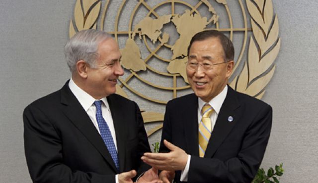 Netanyahu dan Ban-Ki Moon. foto: Haaretz