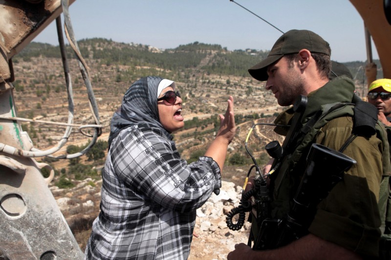 Demonstration against the building of the Wall, Al Walaja, 06.09.2011