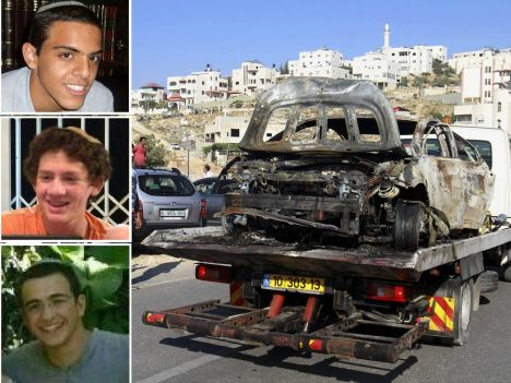 Tiga remaja zionis yahudi yang dinyatakan hilang di Tepi Barat enam hari lalu: Naftali Frankel (16 tahun), Eyal Yifrah (16 tahun), dan Gilad Shaer (19 tahun). Foto: Qassam Arabic