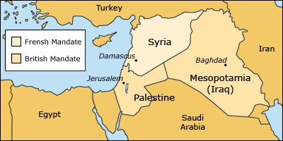 Peta Palestina-Suriah