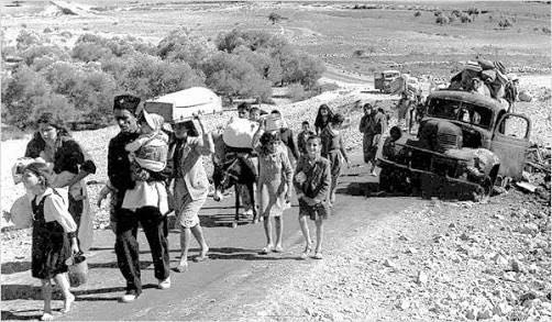 Rekaman peristiwa Yaum an-Nakba (Wikipedia)