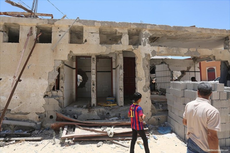 Masjid yang hancur. Foto: MEMO/Mohammed Asad