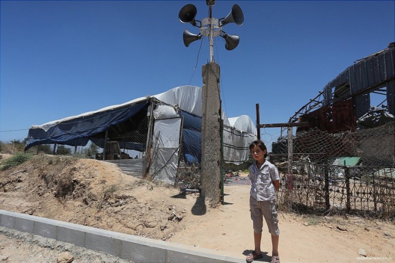 Masjid yang hancur. Foto: MEMO/Mohammed Asad