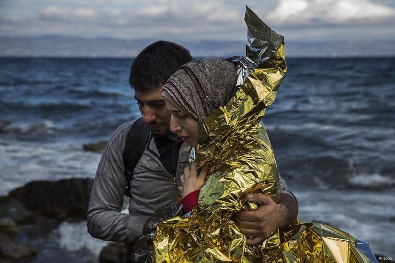 Pengungsi Suriah tiba di tepi laut Kepulauan Yunani dengan harapan bisa menetap di Eropa. Foto: Dokumentasi MEMO